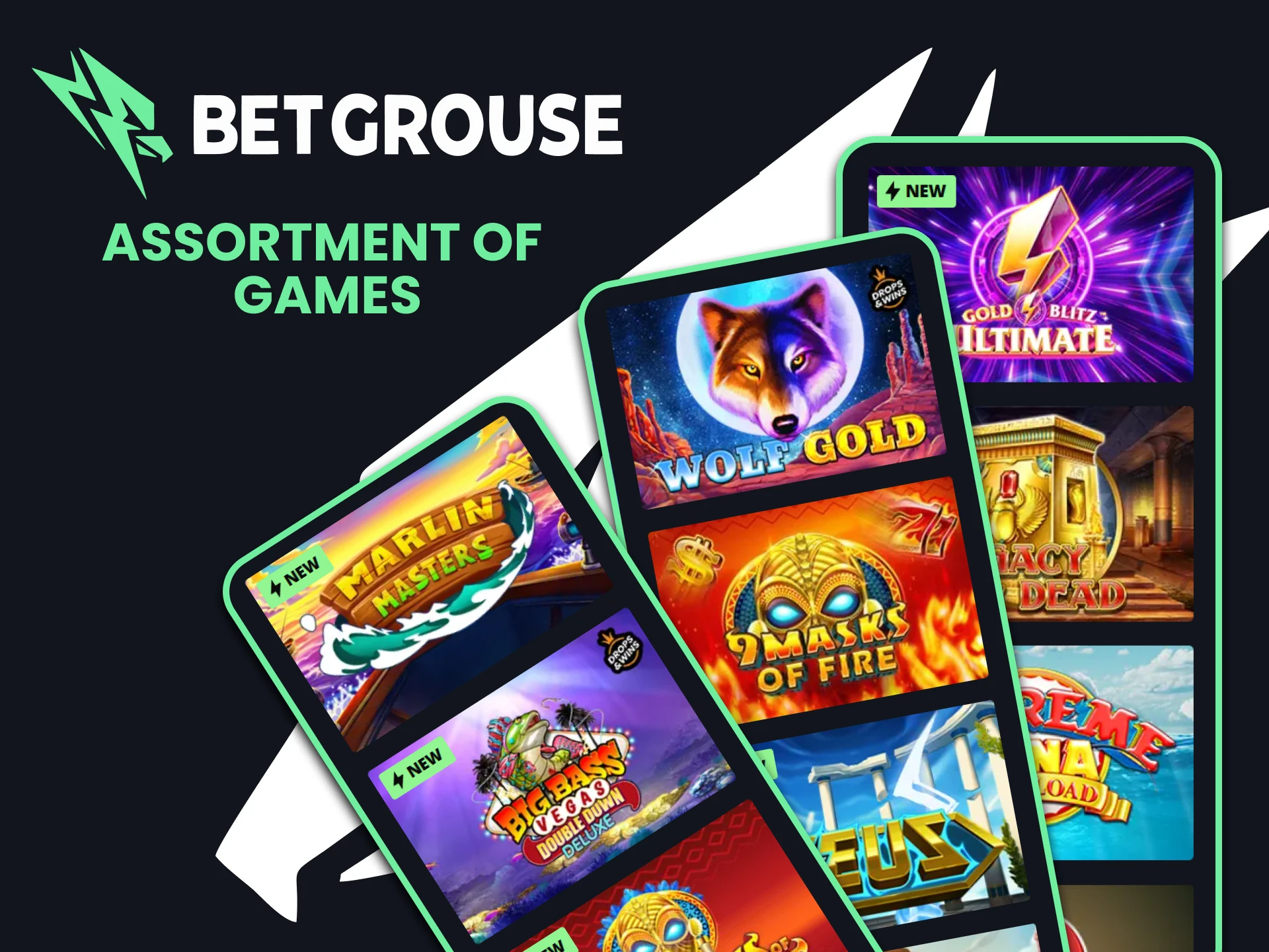 Play top slots at BetGrouse.