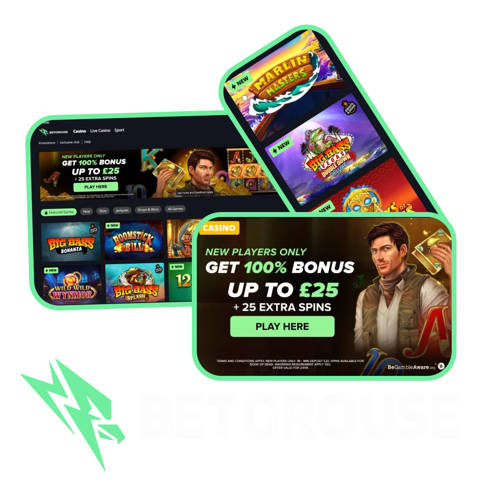 Play confidently with certified providers at BetGrouse Casino.