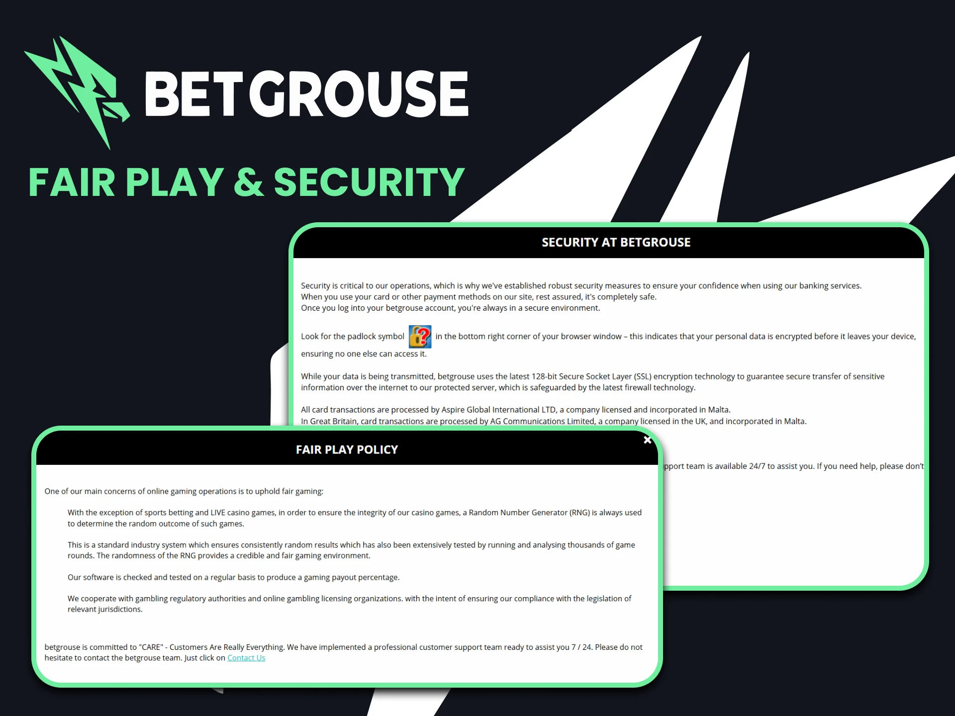 Secure betting with advanced firewalls at BetGrouse Casino.